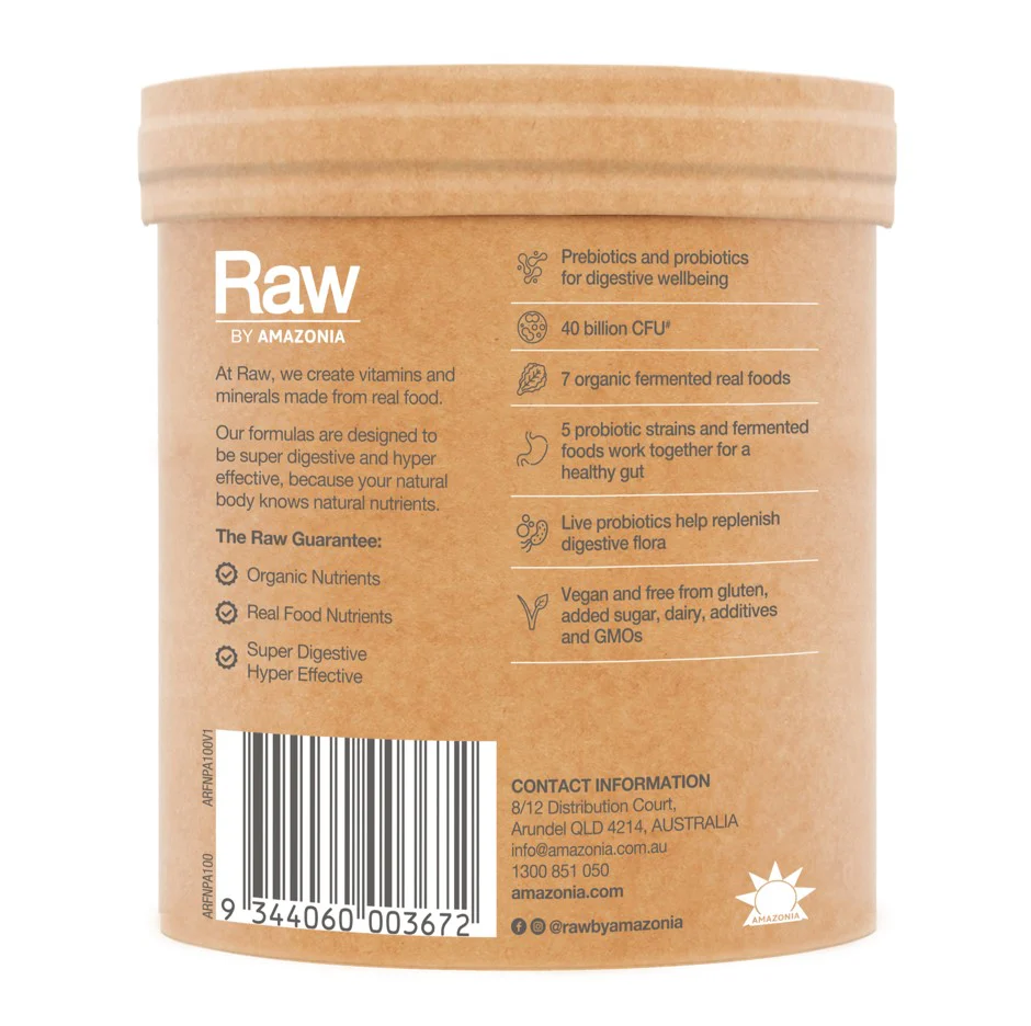 Amazonia Raw Real Food Nutrients Organic Probiotics Cloudy Apple - Image 3