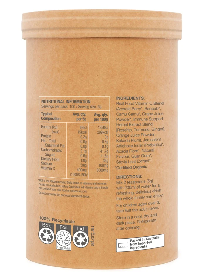 Amazonia Raw Real Food Nutrients Organic Vitamin C - Image 9