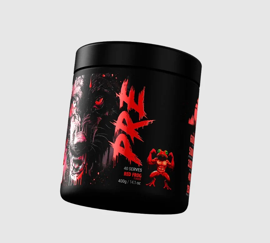 Black Wolf Nutrition PRE High Stimulant Pre Workout Red Frog 400g - Image 4