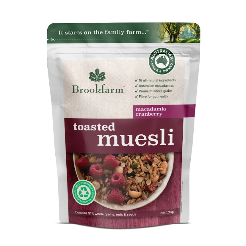 Brookfarm Toasted Muesli Macadamia Cranberry - Image 3