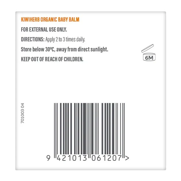 Kiwiherb Organic Baby Balm 50g - Image 4