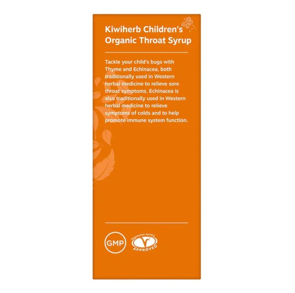 Kiwiherb Children's Organic Throat Syrup 100ml - Image 3