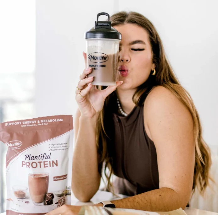 Morlife Plantiful Protein Chocolate Fudge 440g - Image 4