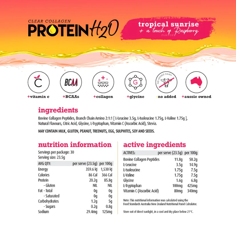 White Wolf Nutrition Protein H20 Mango Pineapple 705g - Image 5